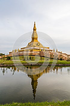 Famous Maha Mongkol Bua Pagoda in Roi-ed Thailand.