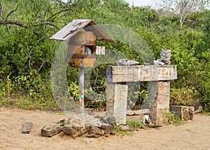 The Famous mail box at Floreana island. photo