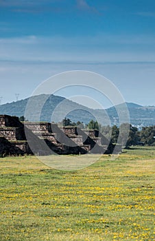 Famous and majestuous Mexican archaeological site; priests quarters