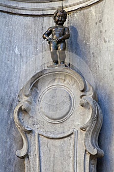 The famous Manneken Pis in Brussels