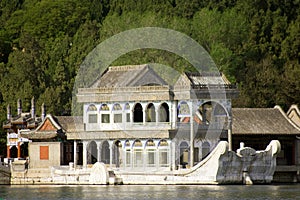 Famous marble boat, Summer Palace, Beijing
