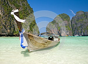 Famous Maya bay of Phi-phi Leh island