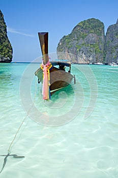 Famous Maya bay of Phi-phi Leh island