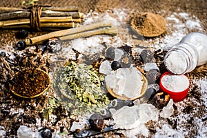 Famous medicine consisting of natural herbs to treat various tooth problems.
