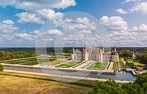 Famous medieval castle Chateau de Chambord, France