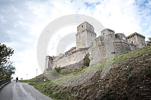 Famous medieval fortress in Assisi Italy