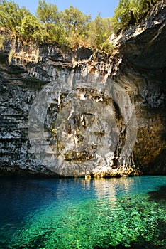 Famous Melissani cave