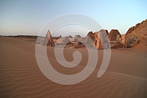 Famous Meroe pyramids
