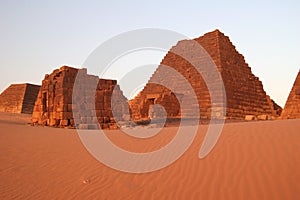 Famous Meroe pyramids