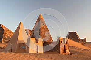 Famous Meroe pyramids