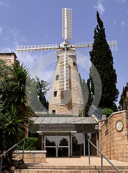 The famous mill of Montefiore, Jerusalem, Israel