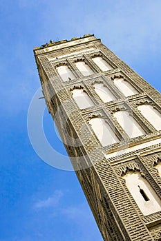 Famous minaret in the village called meknes