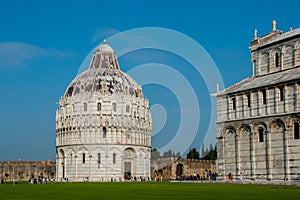 Famous Miracle square in Pisa, Italy