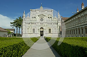 Famous monastery of Pavia, Italy