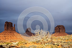 The famous Monument Valley in the USA