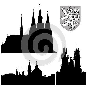 Famous monuments of Prague