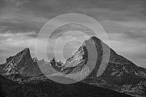 Famous mountain `Watzmann` in Bavaria