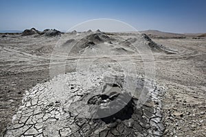 The mud volcanoes of Gobustan, Azerbaijan
