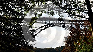 famous Muengstener bridge in germany video