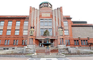 Famous Museum of East Bohemia by architect Jan Kotera in historical town Hradec Kralove, Czech Republic