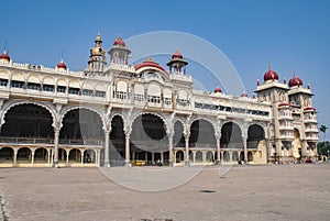 The famous mysore palace in Mysore in India