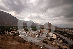 Famous Nakhal old fort in Oman