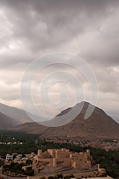 Famous Nakhal old fort in Oman