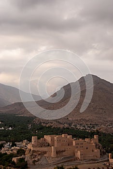 Famous Nakhal old fort in Oman