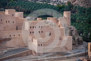 Famous Nakhal old fort in Oman