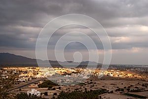 Famous Nakhal old fort in Oman