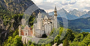 Famous Neuschwanstein Castle in Bavaria Germany