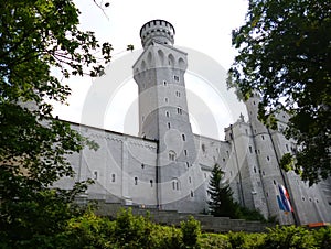 Famous Neuschwanstein Castle. Bavaria, Germany