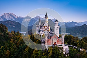 Slavný hrad v bavorsko německo 