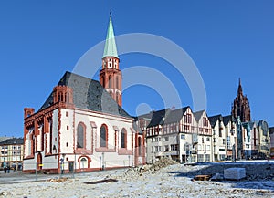 Famous Nikolai Church in Frankfurt am Main