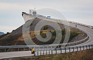 Famous norwegian Atlantic Ocean Road, Norway