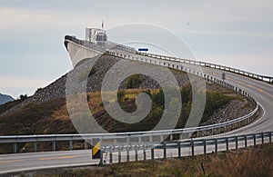 Famous norwegian Atlantic Ocean Road, Norway