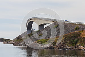 Famous norwegian Atlantic Ocean Road, Norway