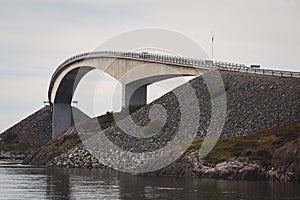 Famous norwegian Atlantic Ocean Road, Norway