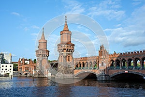 The famous Oberbaumbruecke in Berlin, Germany