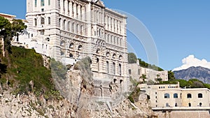 The famous Oceanographic museum on the coast of southern France in the center of the Principality of Monaco, founder