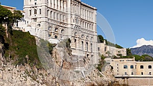 The famous Oceanographic museum on the coast of southern France in the center of the Principality of Monaco, founder