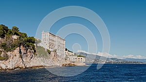 The famous Oceanographic museum on the coast of southern France in the center of the Principality of Monaco, founder