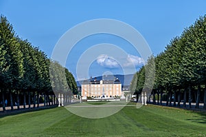 Famous old and beautiful Schwetzingen Park, Royal Castle and Gardens, nearby Heidelberg city, Germany