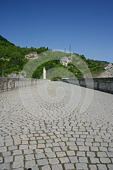 Famous old bridge on drina river photo