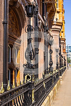 Famous old building in Manchester - The Midland Hotel