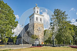 Famous old Rauma town church