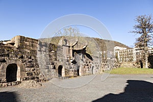 famous old ruins of castle from king Barbarossa, the Kaiserpfalz photo