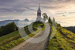 A famous old rustical church is a place for pilgrimage