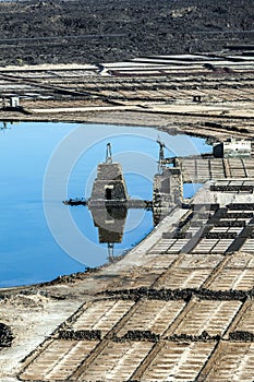 Famous old Saline in Janubio, Lanzarote