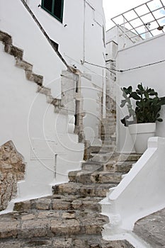 The famous old town of Ostuni also called the white city